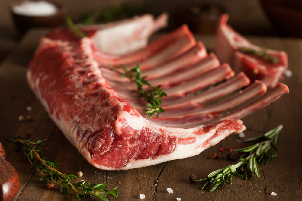 Raw Rack of Lamb